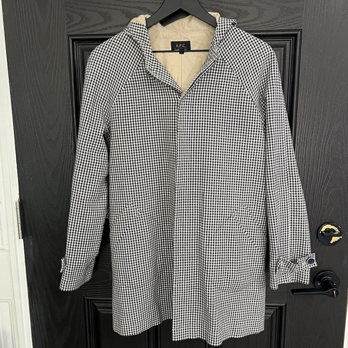 Checkered gingham parka - checkered,