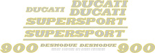 Ducati 900 desmodue Réplique DECALS autocollants ducati 900 super sport or/ar...