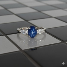 Bague saphir étoile Lindy