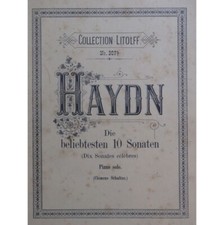 HAYDN Joseph Die Beliebtesten 10 Sonaten Sonates Piano