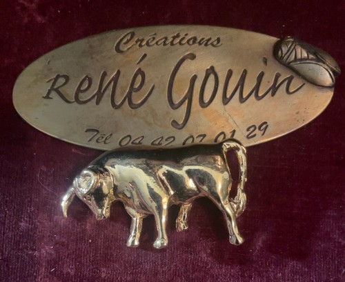 Broche taureau rené gouin - taureau,