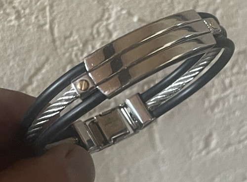 Bracelet homme acier et - bracelet,