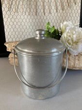 325⚜️ Ancien Pot Cantine Gamelle Tournus Unis France Aluminium Pur Hauteur 16 Cm