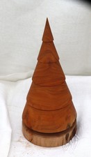 Sapin de Noel artisanal  en bois (Cerisier) 20 cm de hauteur