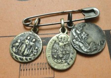 3 petite medaille religieuse argent
