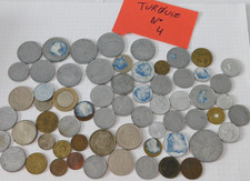 LOT pièces de monnaie LIRA livres TURQUE kurus TURQUIE TURC istanbul ANKARA