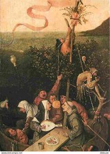 Art - Peinture - Jérome Bosch - Hieronymus Bosch - La Nef des Fous - détail - CP