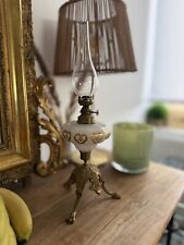 Lampe A Pétrole & Opaline &