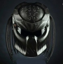 CASQUE MOTO PREDATOR STYLE GUERRE NOIRE (CERTIFIÉ DOT & ECE)