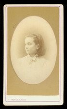 CDV Trottier à Clermont-Ferrand; portrait d'Enfant; Vintage albumen print c.1878