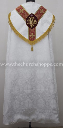 Neuf blanc cope - blanc, stole