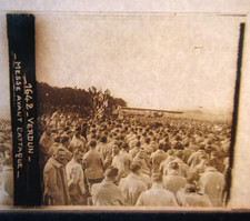 AVION VERDUN MESSE AVANT ATTAQUE PHOTO VUE STÉRÉO PLAQUE VERRE GUERRE 14 18 WW1