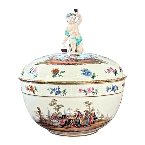 Antique kpm porcelain bacchus - porcelain,