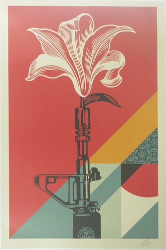 Shepard fairey 15 lily - shepard,
