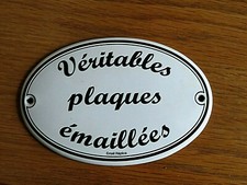 Plaque émaillée bombée signalitique fabricant decoration enseigne    email 