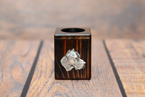 Dogue argentin bougeoir avec - bougeoir,
