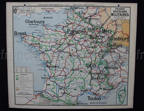 Fa044 rare carte - fa044, scolaire