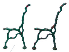 Banc de jardin ancien métal victorien anglais