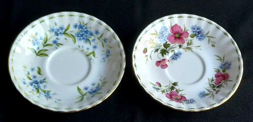 Soucoupes vintage royal - 2,