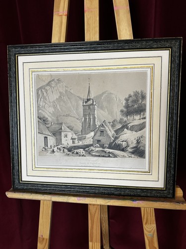 Lithographie ancienne xixe par - lithographie,