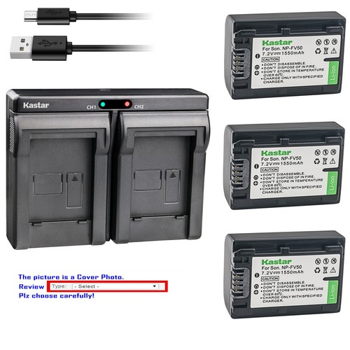 Kastar battery dual - battery, charger