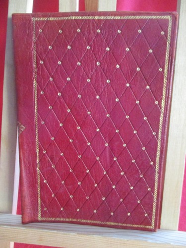 Liseuse vintage cuir rouge - liseuse,