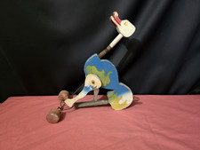 Jouet (Autruche) ancien à pousser en bois et métal - 1936