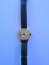 Authentique Montre Femme Vintage ELGE 17 Rubis en Plaqué Or - A réparer