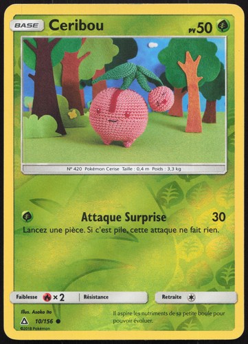 Carte pokémon ceribou 156 - pokémon, 10/156