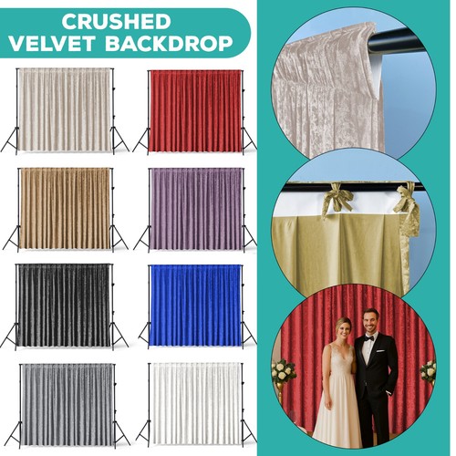 Rideaux fond velours 3m - en,