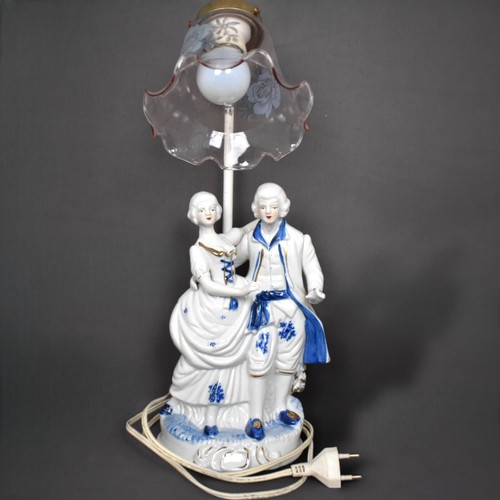 Lampe chevet ancienne - de, bleu