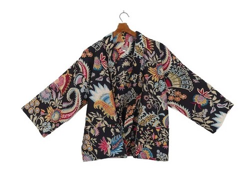 Veste indienne courte coton - en,