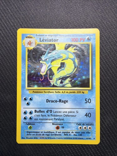 Carte pokémon léviator 102 - pokémon, 6/102