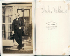 Taunton, Charles James Mathews, actor vintage CDV albumen carte de visite, Charl