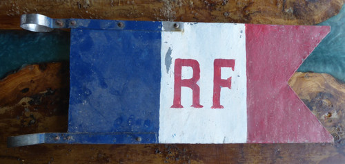 Ancien panneau tole peinte - en,