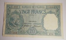 Rare Billet 20 Francs 1917  Chevalier Bayard Type 1916 Sans peur Sans reproche 