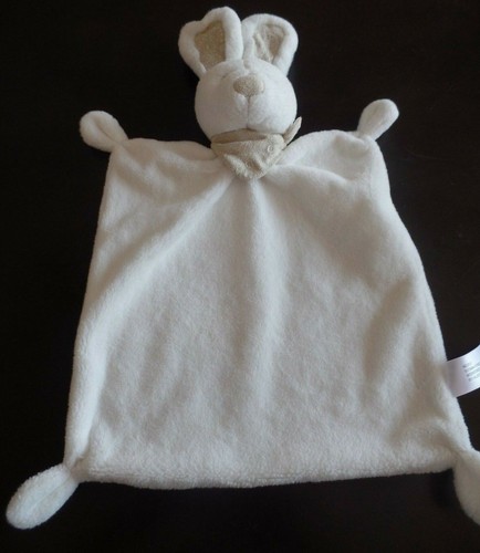 S3p doudou plat lapin blanc - lapin,
