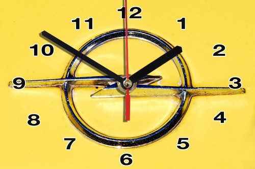 Horloge murale logo opel - horloge,