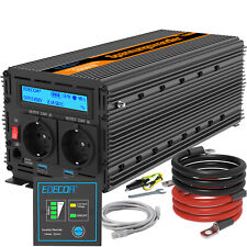 EDECOA Convertisseur 12V 220V Onduleur 3000W 6000 WATT Inverter LCD 2*USB