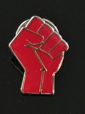 RED RAISED CLENCHED FIST