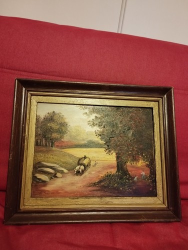 Ancienne peinture huile - peinture, À