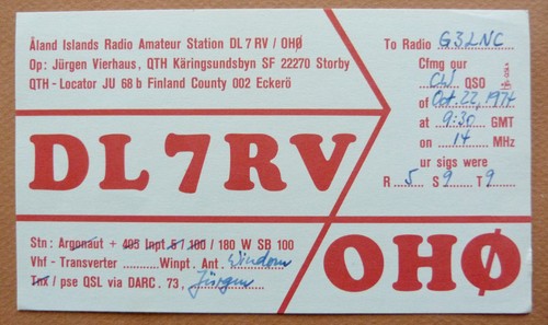 Carte postale radio amateur - postale,