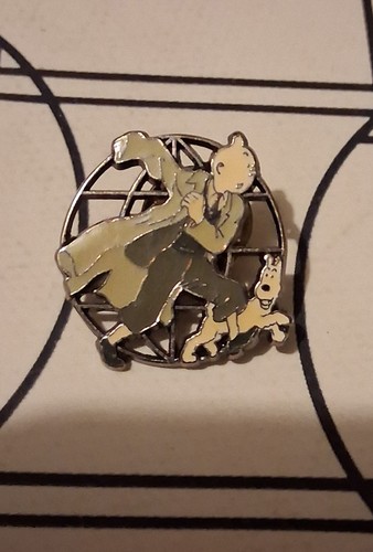 Pin objectif tintin - objectif, noir