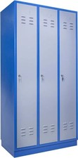 Vestiaire casier métallique - Armoire 3 casiers Type GS 3 Güde G40676