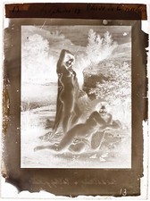 Photographie d’une gravure c1860 Plaque de verre NEGATIVE au Collodion P30n21n25