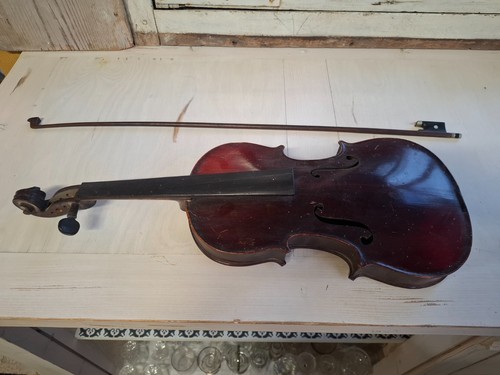 Violon ancien etiquette - ancien,