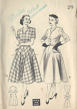 Patron De Couture Vintage Années 1950 B36" Robe (R771)