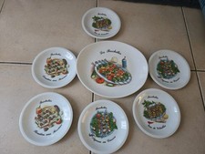 LOT DE 6 ASSIETTES + PLAT -
