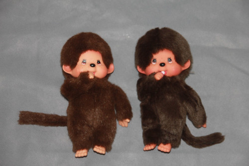 Peluche doudou kiki marron - doudou,