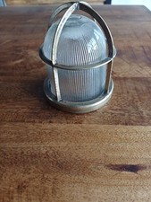 Verre De Lampe A Cage Bateaux Bronze Laiton Marine